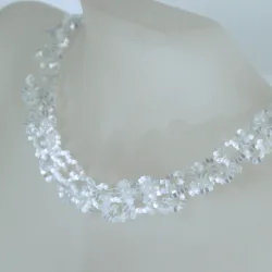 Necklace Gold filled 14K - Arabesque Moonstone-Satin white - Necklace Gold filled 14K - Gold filled 14K
